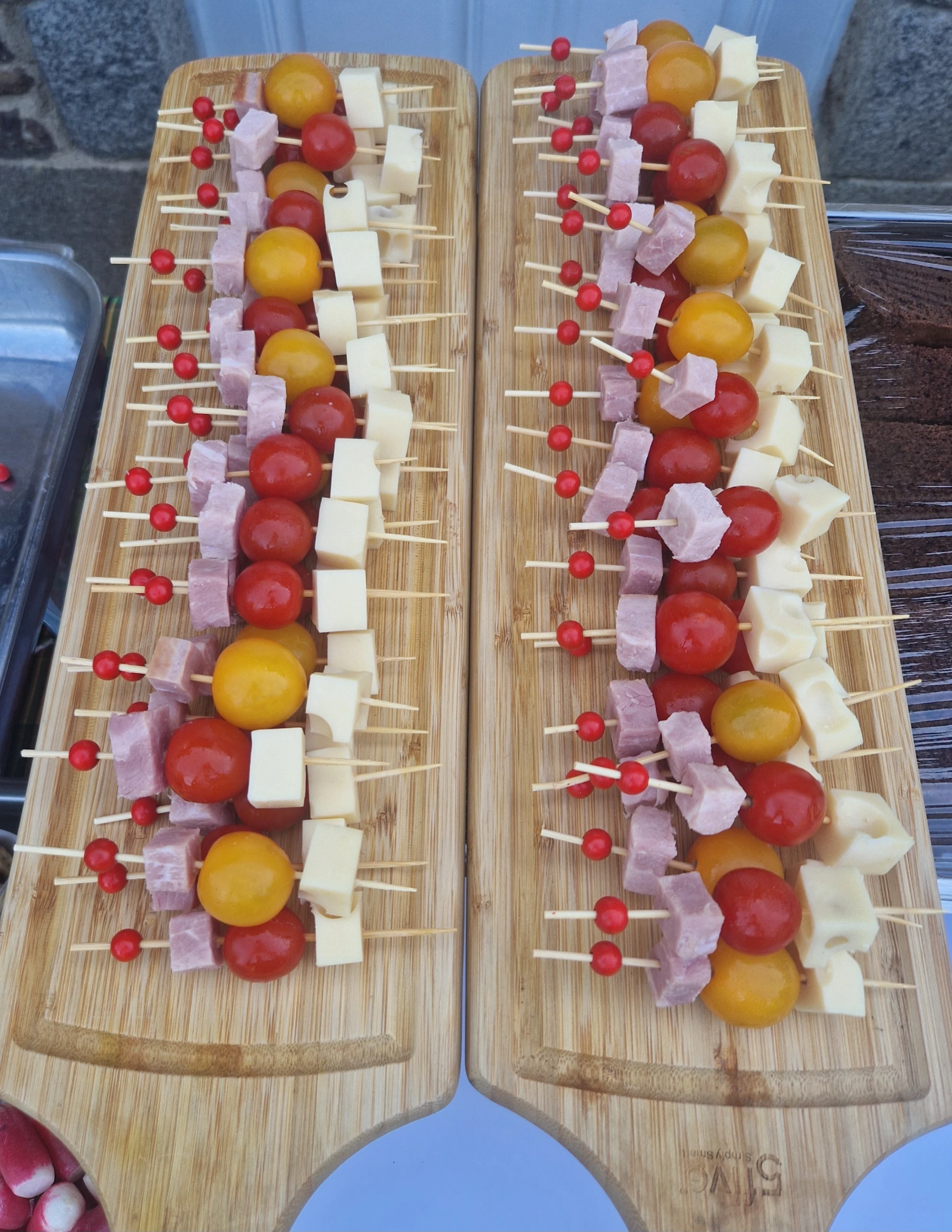 Brochettes crudités apéritif dinatoire granville (50)